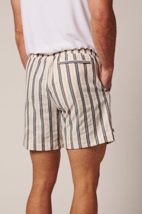 Leisure Lab Catalina Shorts In Blue Stripes