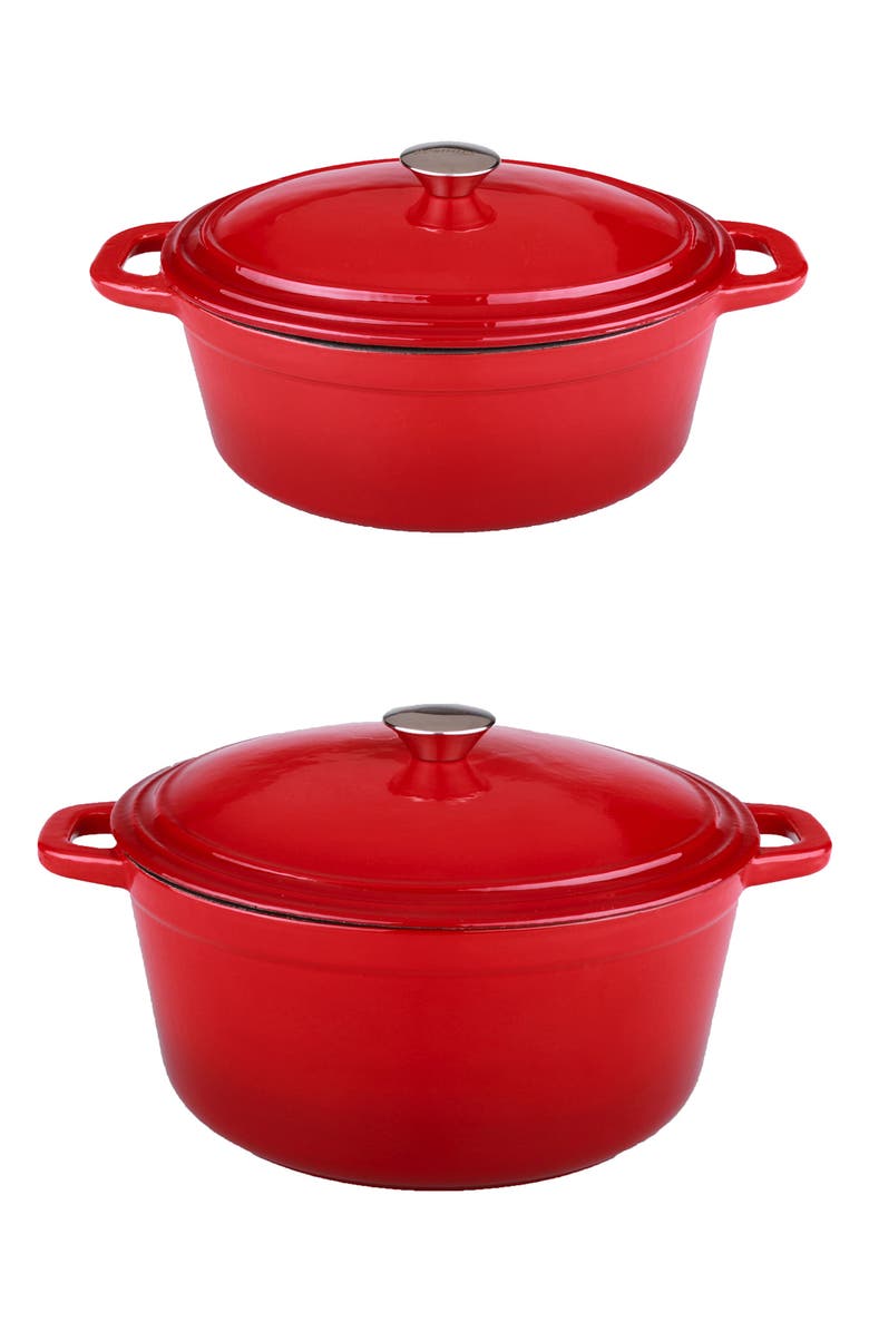 BergHOFF Neo 4-Piece Stockpot Set, Main, color, Red