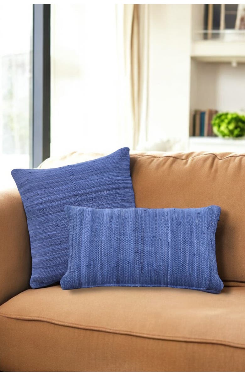 Pillowpia Chindi Lumbar Pillow Cover, Alternate, color, Marine