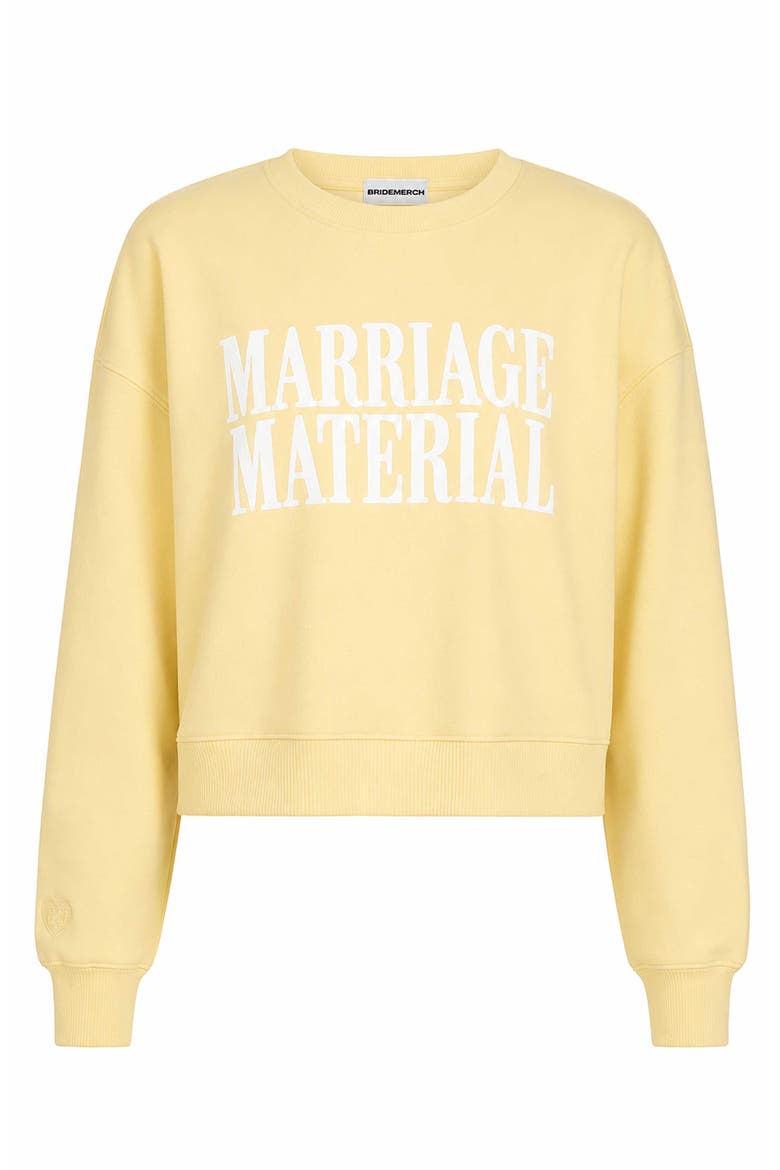 Marriage Material Collection Crop Crew, Main, color, Yellow