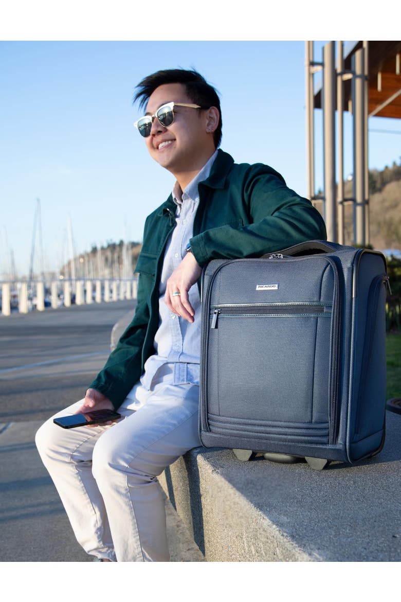 Avalon 28L Under the Seat Carry On Luggage Sustainable Travel Bag, Alternate, color, Serengeti Night
