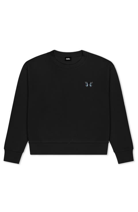 Butterfly Relaxed Fleece Crewneck Sweatshirt