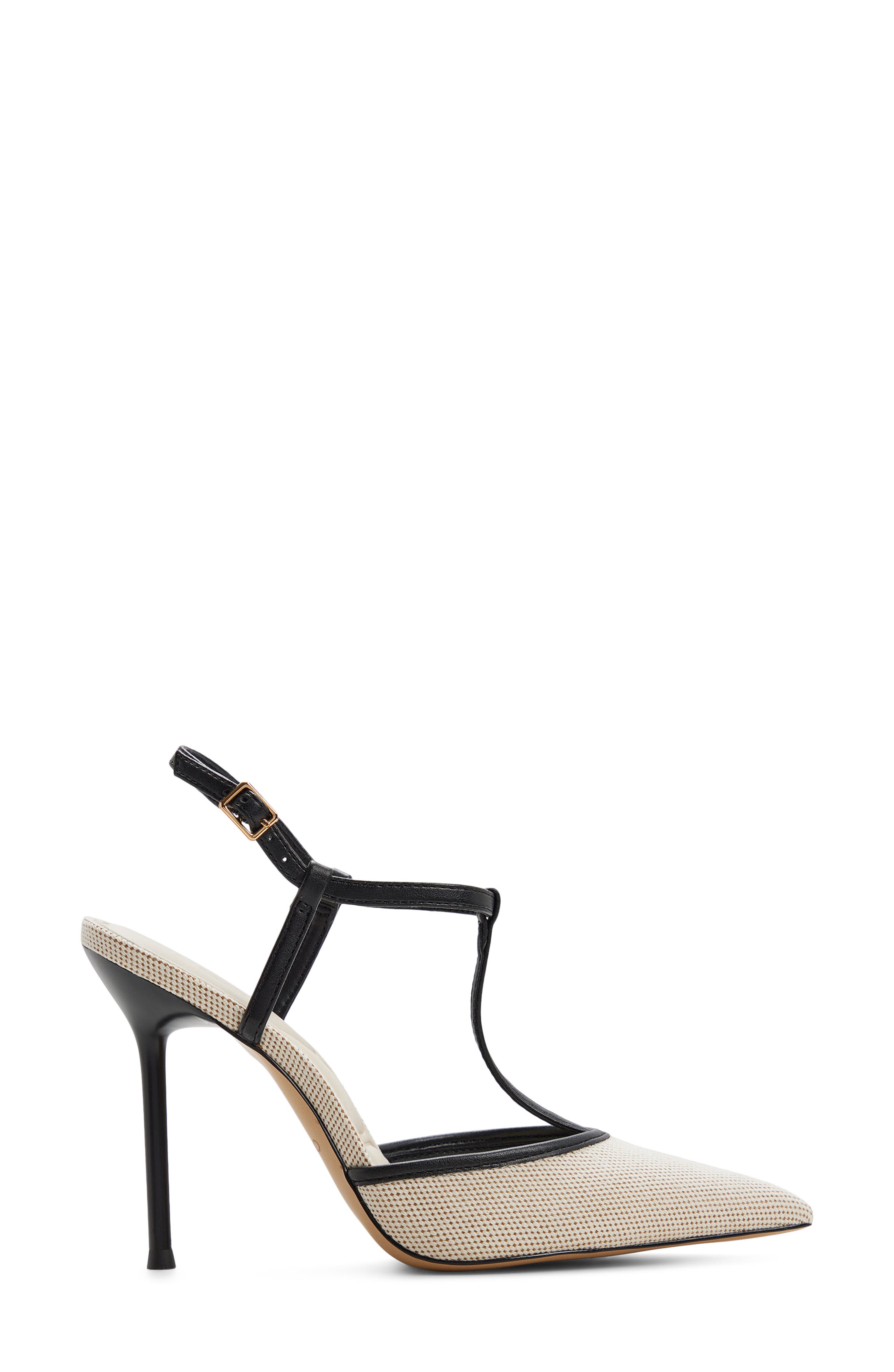 Leonna T-Strap Pump, Alternate, color, BEIGE COMBO