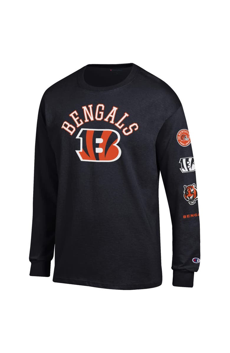 Champion Men's Champion Black Cincinnati Bengals Seal Long Sleeve T-Shirt, Alternate, color, Black
