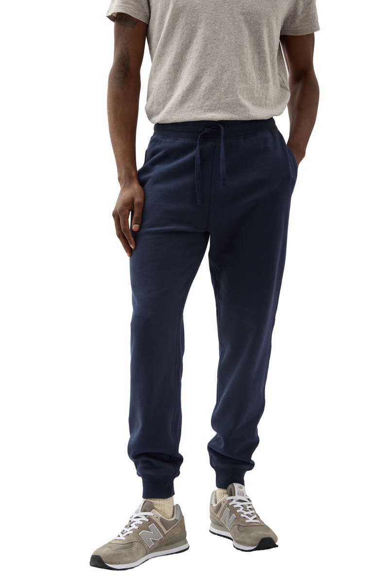 37381 The Recycled Fleece Tapered Sweatpant, Alternate, color, Blue Nights