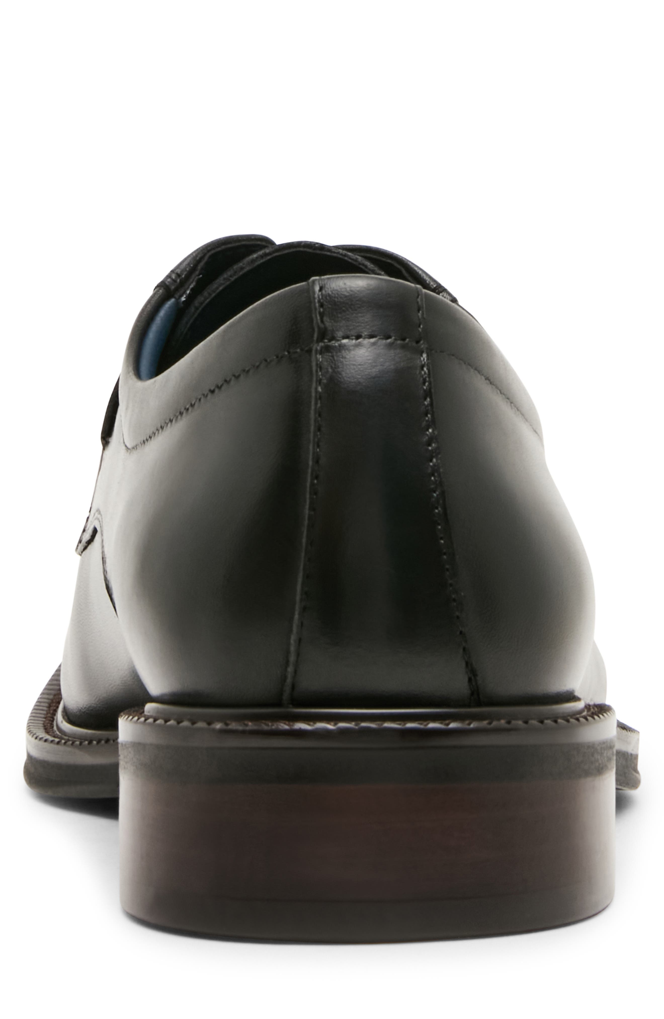 Buckner Leather Plain Toe Derby, Alternate, color, BLACK