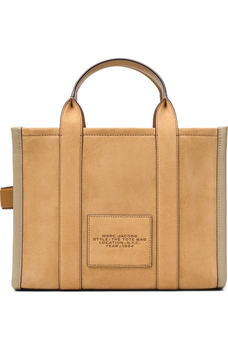 Marc Jacobs The Suede & Leather Medium Tote Bag, Alternate, color, Sahara