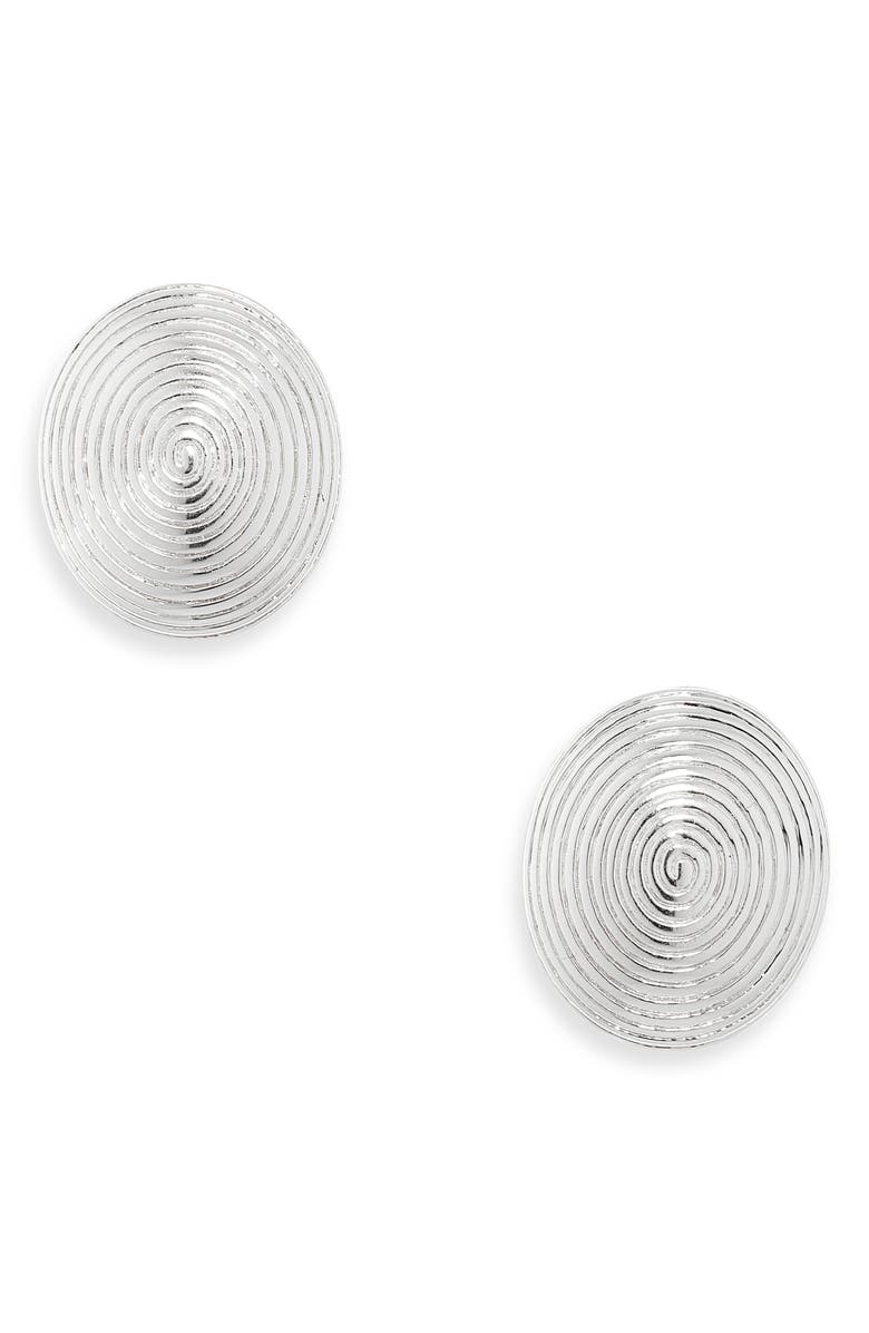 Lié Studio The Ella Stud Earrings, Main, color, Silver