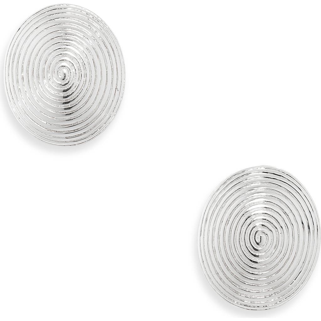 Lie Studio Lié Studio The Ella Stud Earrings In Metallic