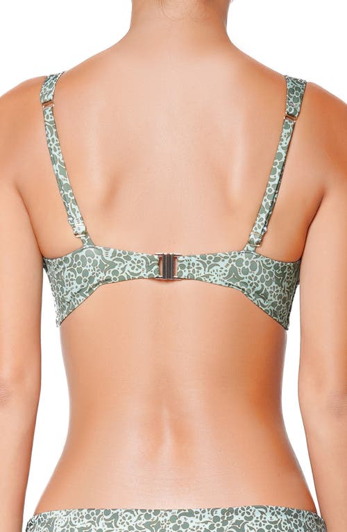 Huit Mojito Underwire Bikini Top In Green