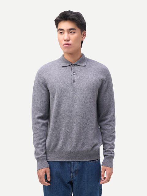 Timeless Cashmere Polo Sweater