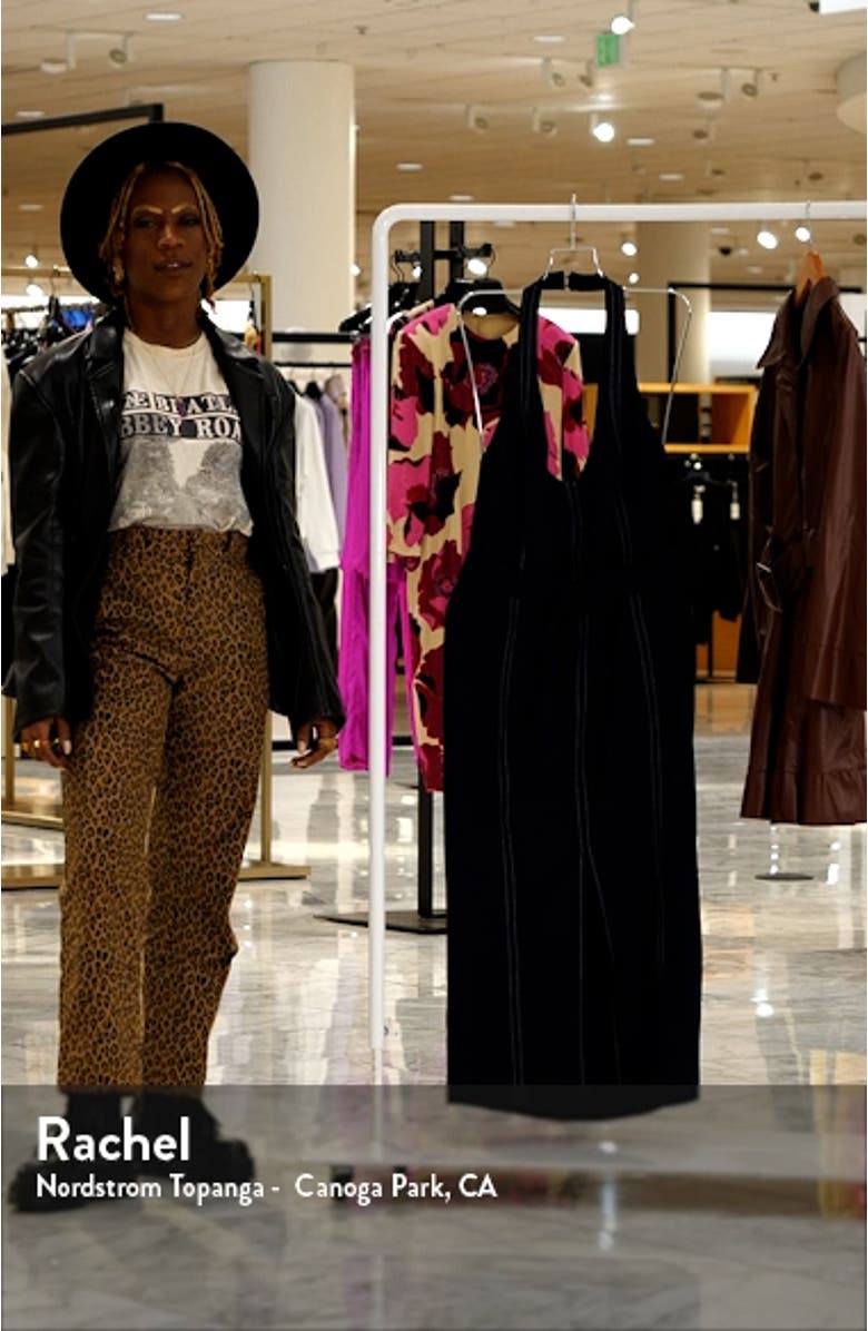 Curve Belted Halter Midi Dress, sales video thumbnail