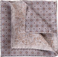 Elizabetta Pascal - Double Sided Silk Pocket Square for Men