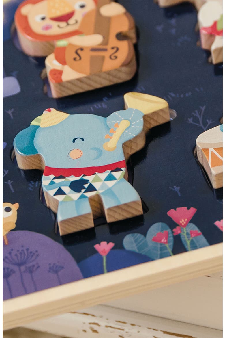 Band Play Figure Puzzle, Alternate, color, Blue