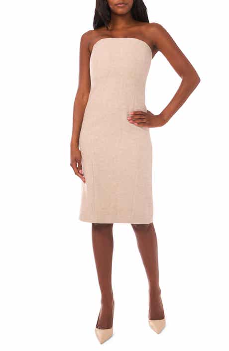 Strapless Column Dress