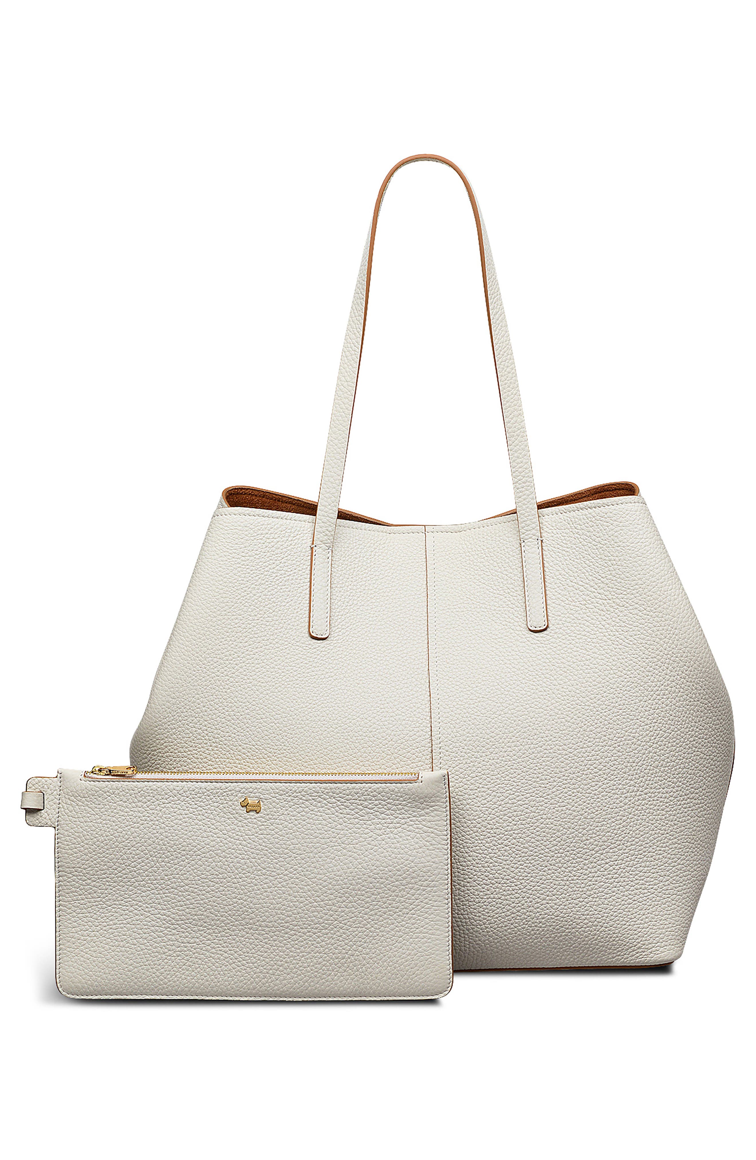 Radley Dukes Place Large Tote Bag & Pouch, Alternate, color, Chalk