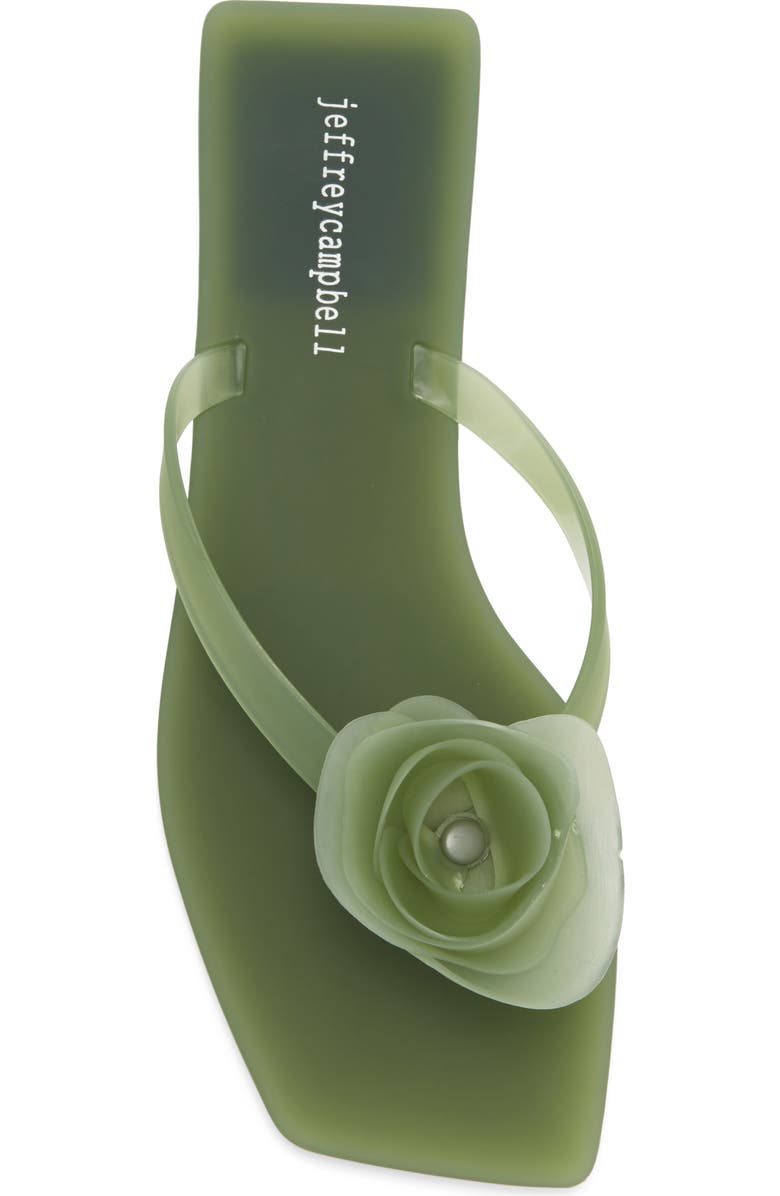 Jeffrey Campbell Riverz Jelly Sandal, Alternate, color, Green Matte