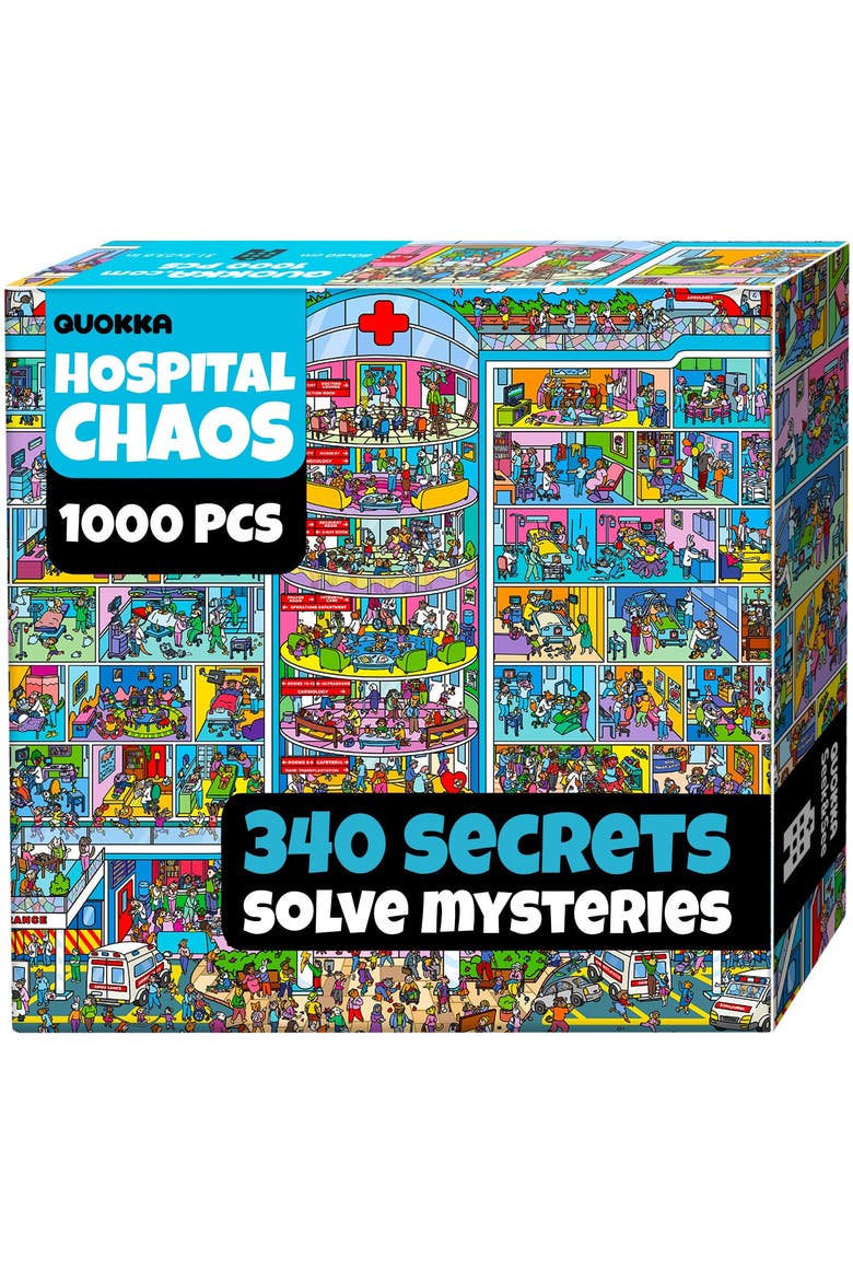 1000 Piece Mystery Jigsaw Puzzle for Adults, Main, color, Hospital