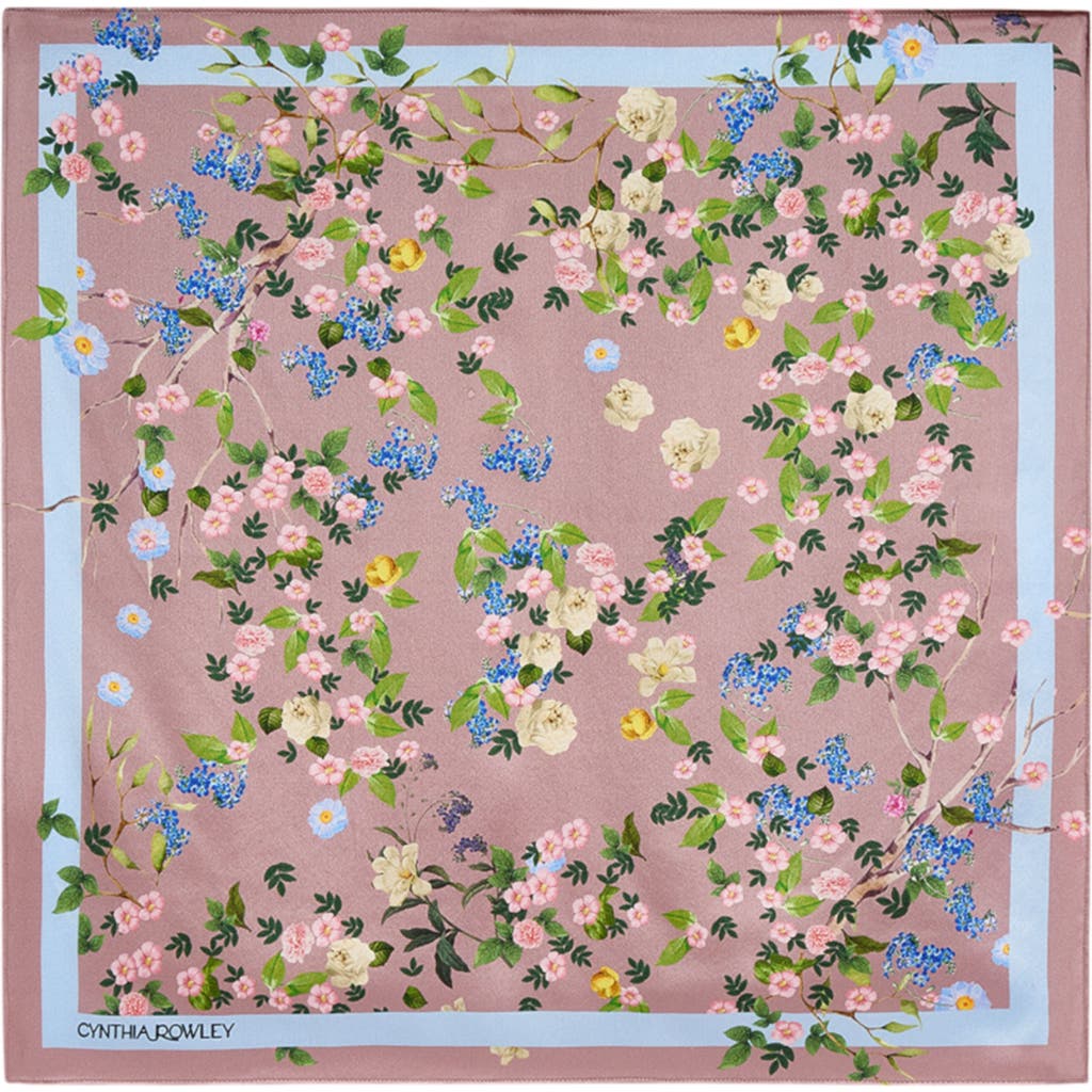 Cynthia Rowley Bloom Silk Scarf in Mauve Floral  product