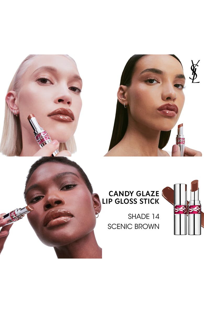 Yves Saint Laurent Candy Glaze Lip Gloss Stick, Alternate, color, 14 Scenic Brown