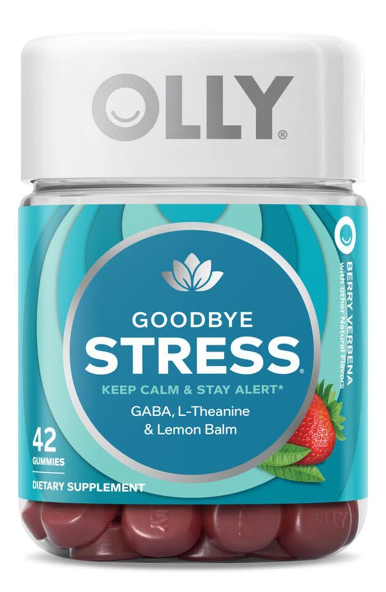 OLLY Goodbye Stress 42-Pack Gummy Supplements, Main, color,