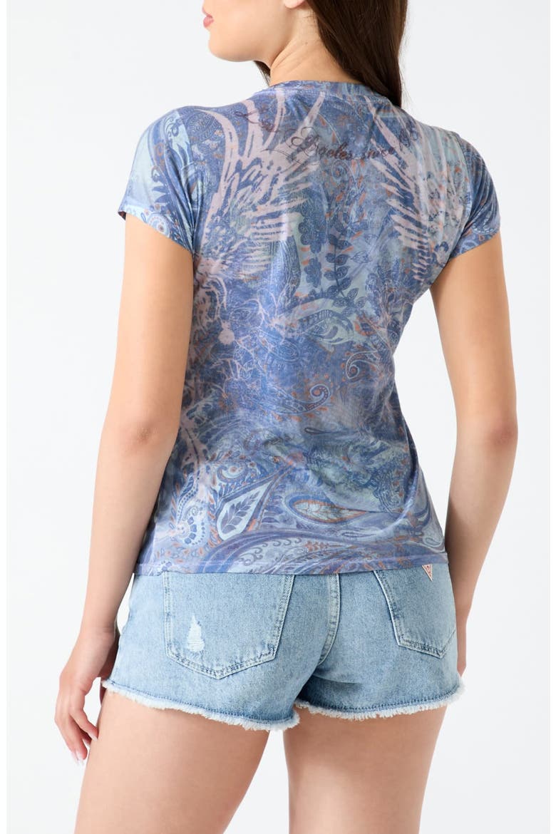Topanga Girl Graphic Tee, Alternate, color, MEDIUM BLUE