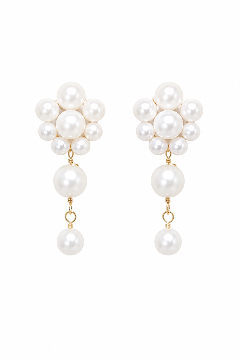 Peony Pearl Drops, Main, color, Metallic Gold