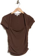 Madden Girl Layered Ruched Top