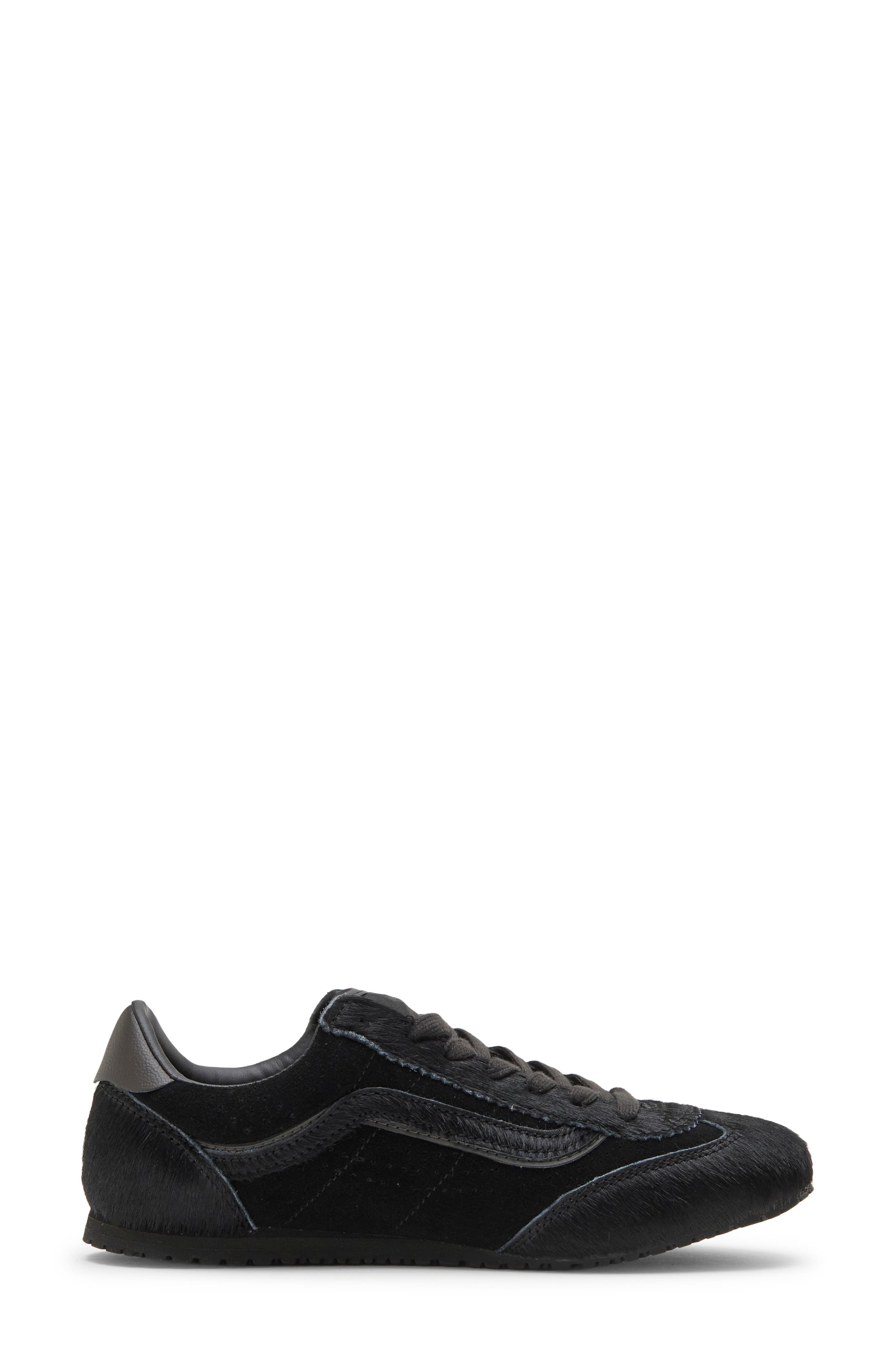 Super Lowpro Faux Calf Hair Sneaker, Alternate, color, BLACK