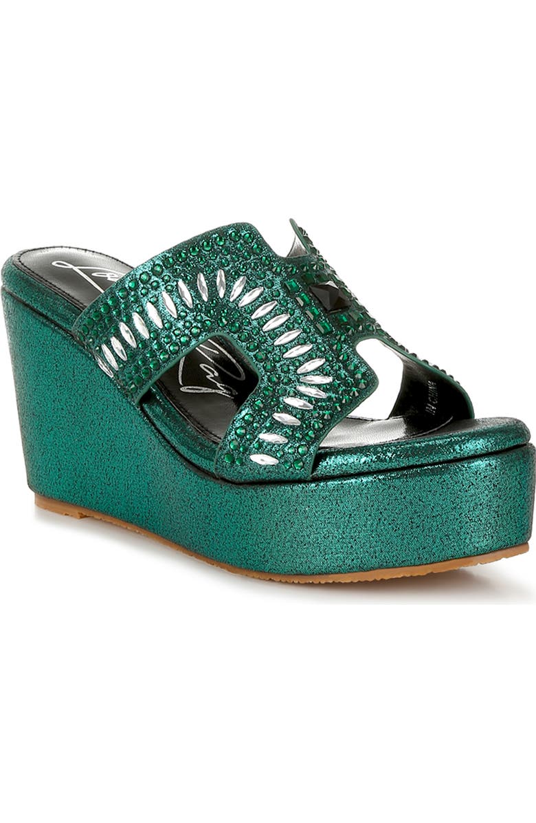 LONDON RAG Mariner Platform Wedge Sandal, Main, color, Green