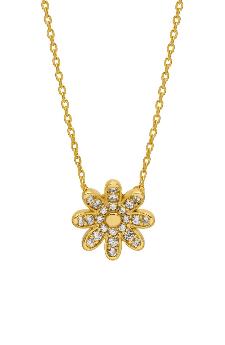 Estella Bartlett Spring Daisy Pendant Necklace, Main, color, Gold