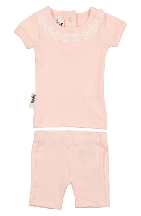Eyelet Collar T-Shirt & Shorts Set (Baby)