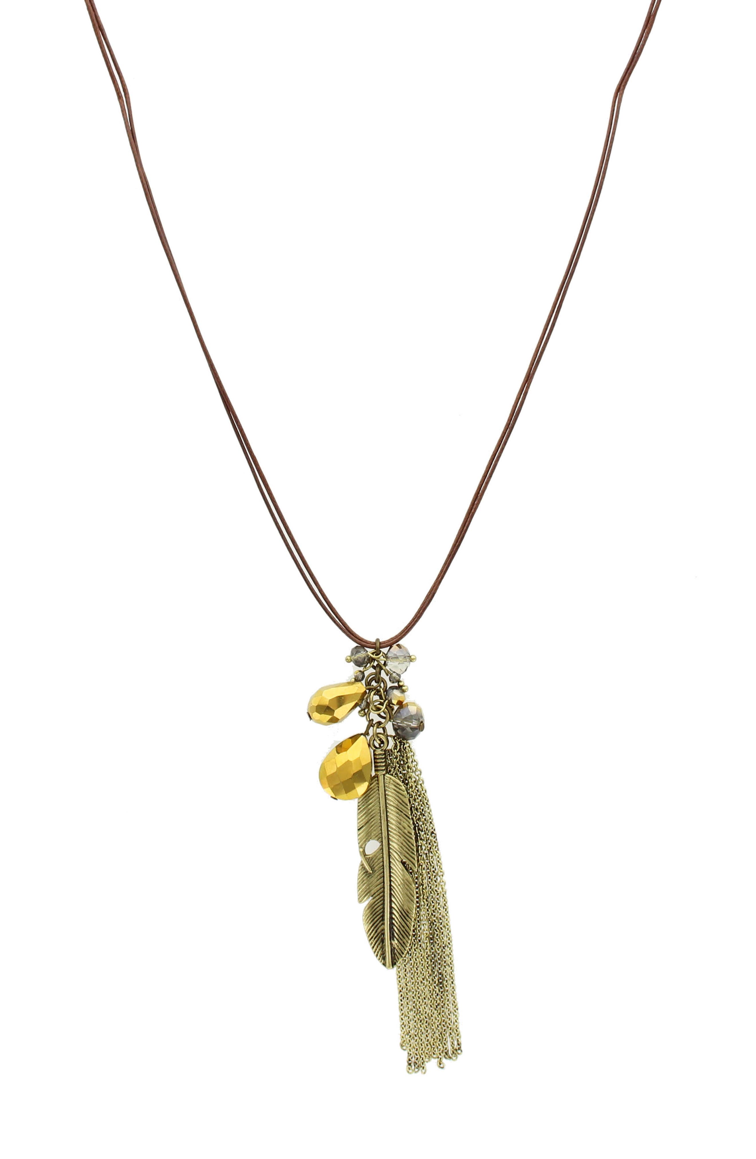 OLIVIA WELLES Maria Tassel Necklace