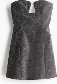 H&M Glittery Bandeau Dress