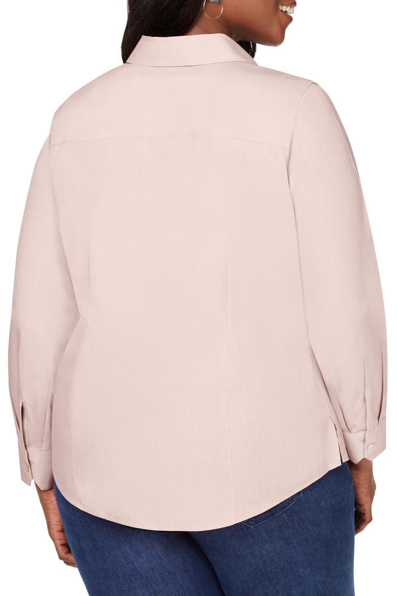 Dianna Non-Iron Button-Up Shirt, Alternate, color, BIRCH WOOD