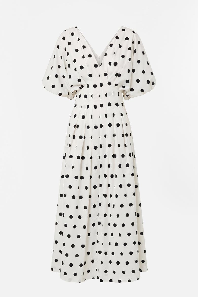 Vicky Dress, Alternate, color, WHITE BLACK POLKA DOT