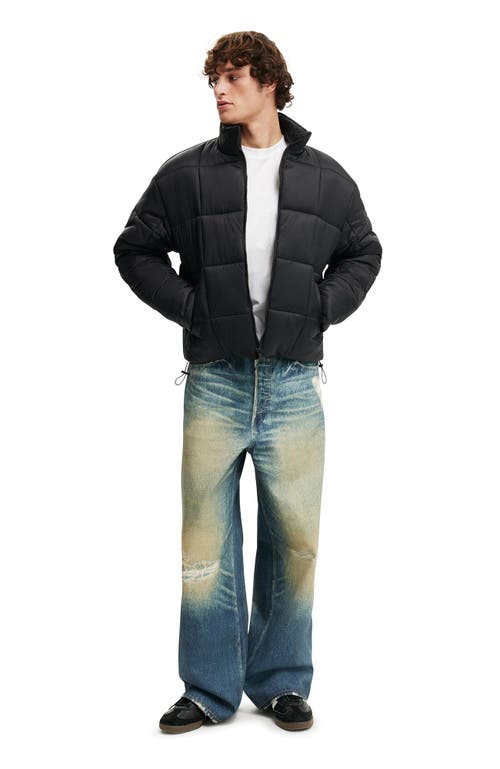 Cotton On Puffer Jacket In Black