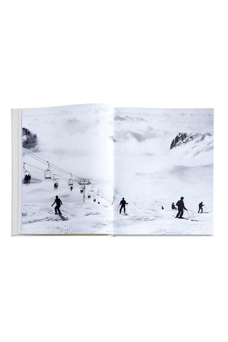 The Ultimate Ski Book Leather Coffee Table Book, Alternate, color, Ivory