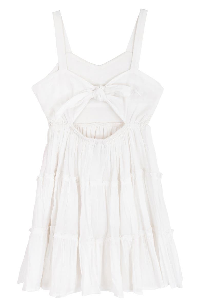 Rare Editions Kids' Crochet Cotton Sundress, Alternate, color, White