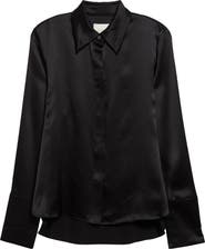 TWP Object of Affection Silk Button-Up Shirt