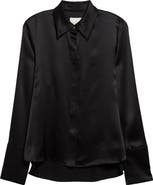 TWP Object of Affection Silk Button-Up Shirt