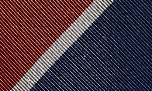 Thom Browne Alternative Stripe Silk & Cotton Mogador Tie In Multi