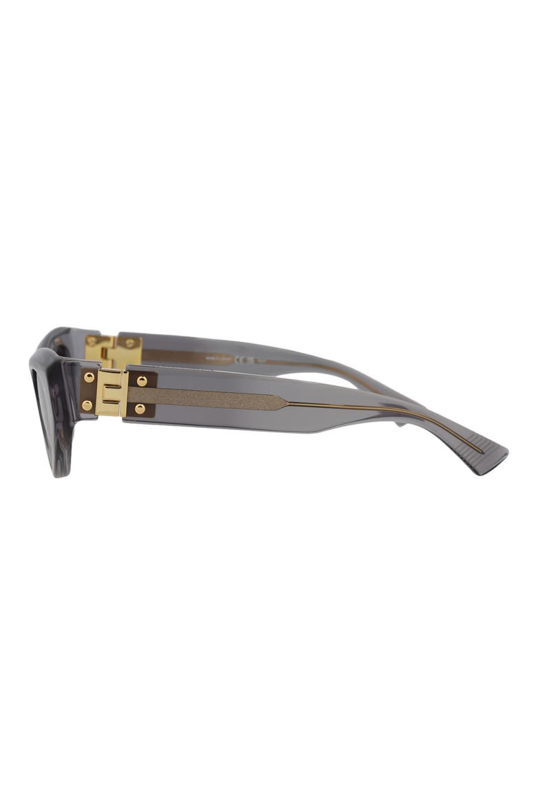 49mm Modified Cat Eye Sunglasses, Alternate, color, GREY GREY GREY