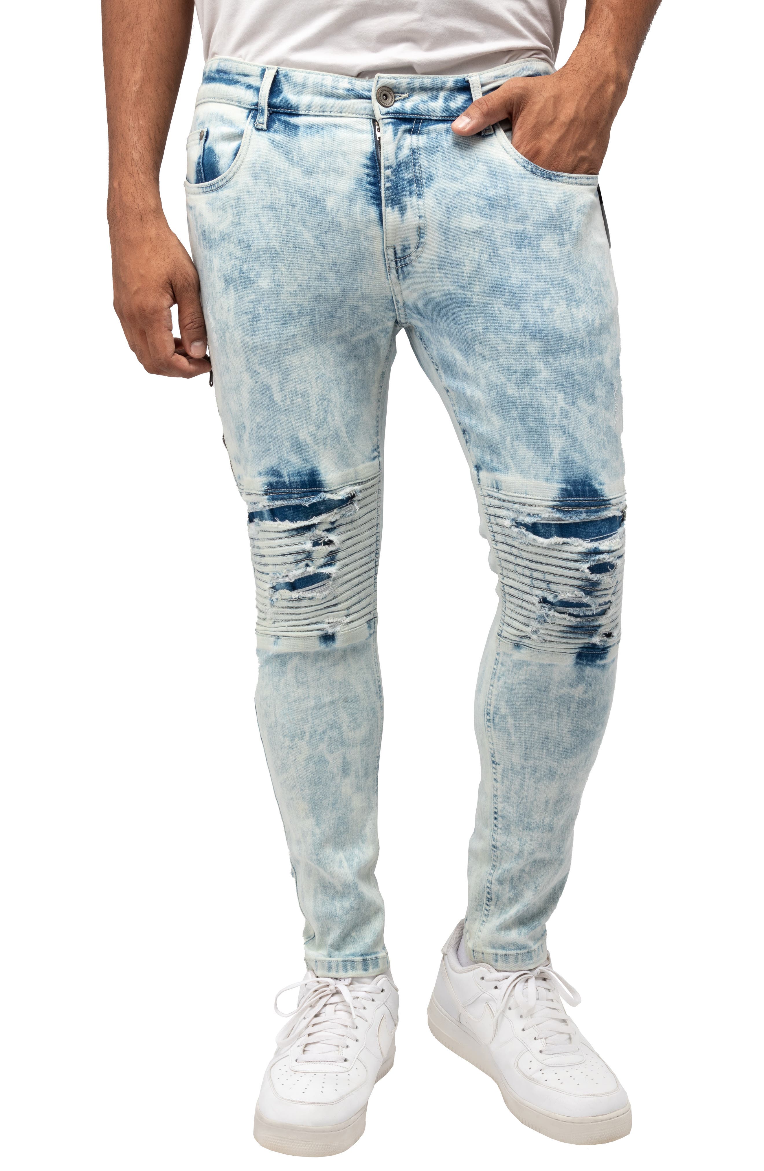 XRAY Flex Moto Skinny Jeans