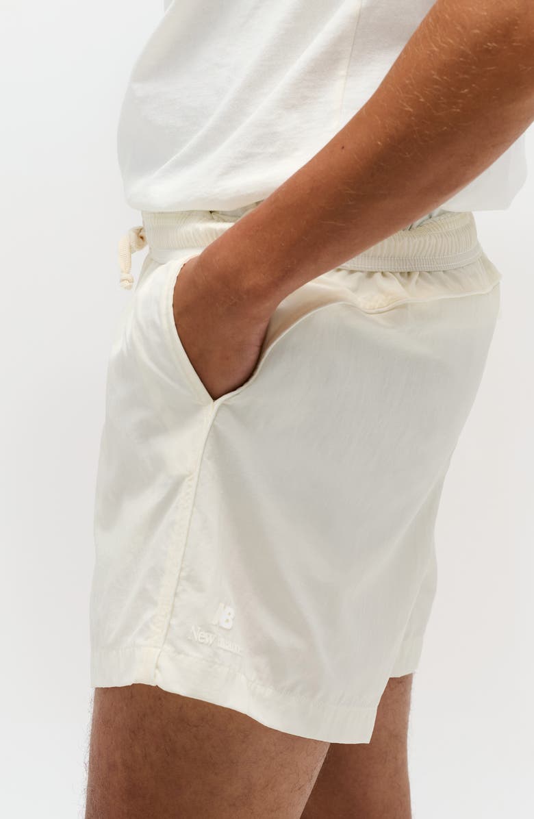 New Balance Made in USA Water Resistant Woven Nylon Shorts, Alternate, color, Sea Salt