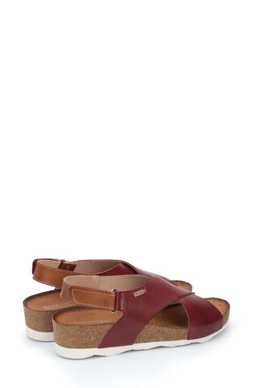 Pikolinos Mahon Platform Sandal In Rubi