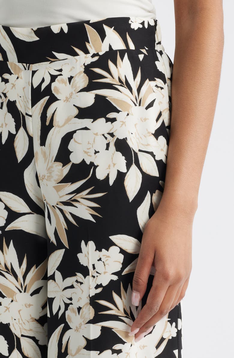 Anne Klein High Waist Pull-On Wide Leg Pants, Alternate, color, 