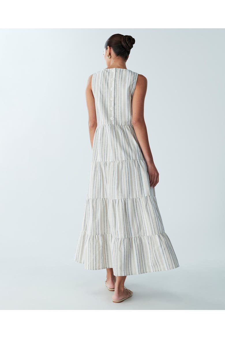 Byron Dress, Alternate, color, Neutral Stripe