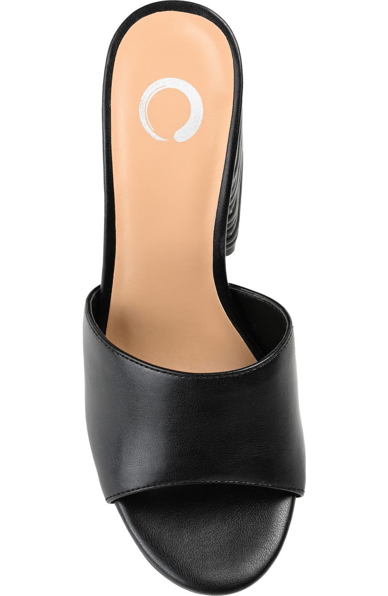 Journee Collection Leslee Peep-Toe Pump, Alternate, color, Black