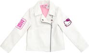 Hello Kitty Zip-Up Leather Jacket